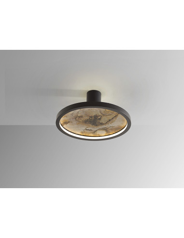 STONE APLIQUE/PLAFON LED CCT NEGRO D30