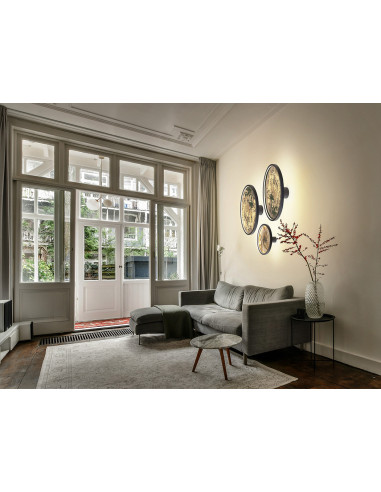 STONE APLIQUE/PLAFON LED CCT NEGRO D60