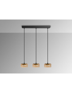 OLAIA LAMPARA 3L NEGRO-AMBAR