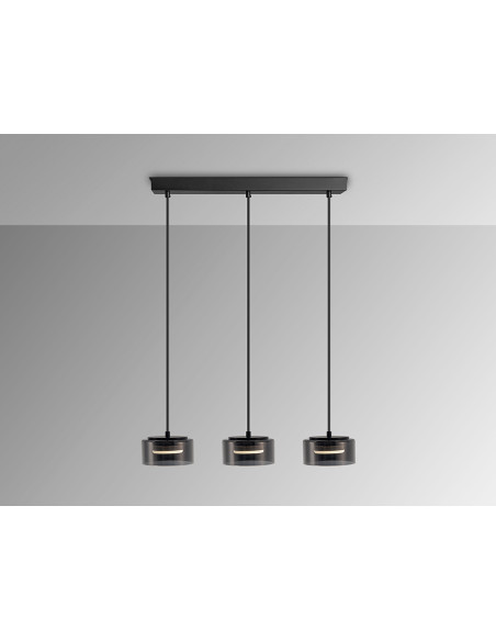 OLAIA LAMPARA 3L NEGRO-SMOKY