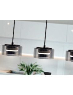 OLAIA LAMPARA 3L NEGRO-SMOKY 2