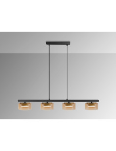 OLAIA LAMPARA 4L NEGRO-AMBAR