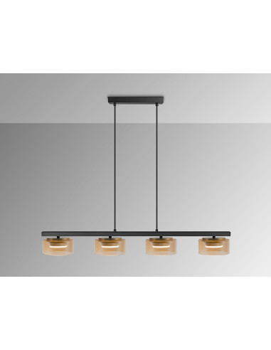 OLAIA LAMPARA 4L NEGRO-AMBAR