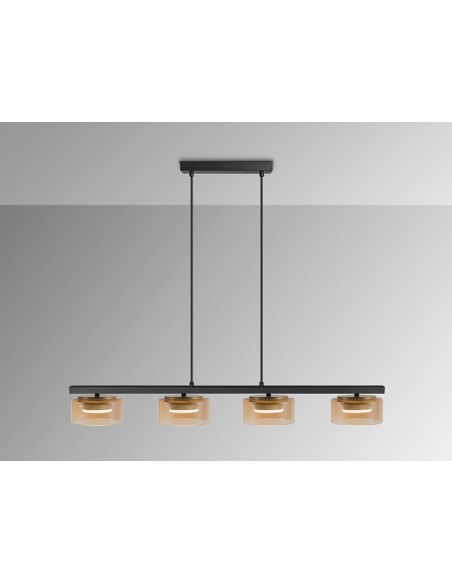 OLAIA LAMPARA 4L NEGRO-AMBAR