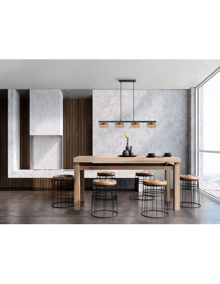 OLAIA LAMPARA 4L NEGRO-AMBAR