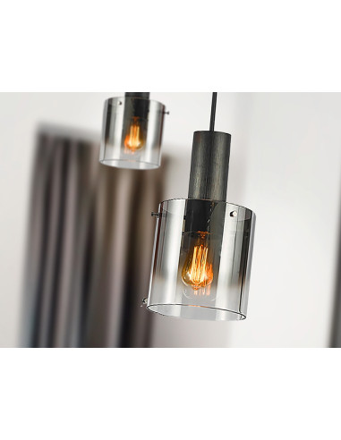 VENIZE LAMPARA 1L NEGRO-SMOKE