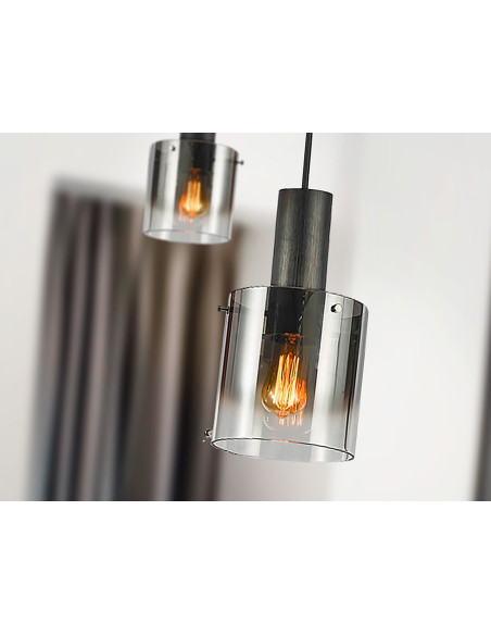 VENIZE LAMPARA 1L NEGRO-SMOKE