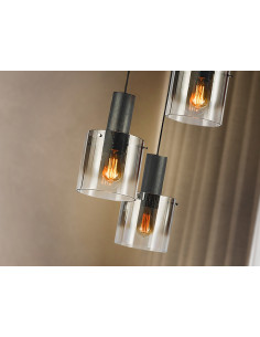 VENIZE LAMPARA 3L NEGRO-SMOKE 2