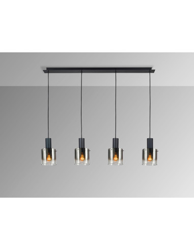 VENIZE LAMPARA 4L NEGRO-SMOKE