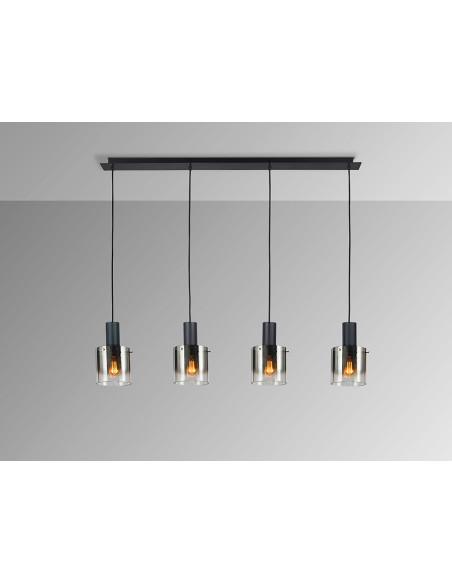 VENIZE LAMPARA 4L NEGRO-SMOKE