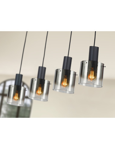 VENIZE LAMPARA 4L NEGRO-SMOKE
