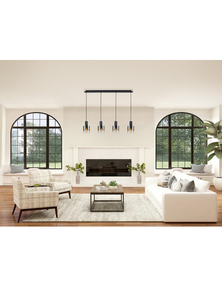 VENIZE LAMPARA 4L NEGRO-SMOKE