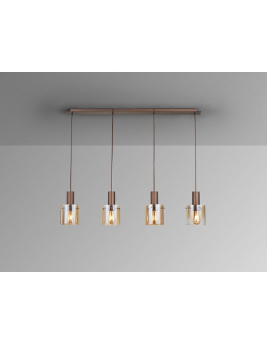 VENIZE LAMPARA 4L COBRE-AMBAR