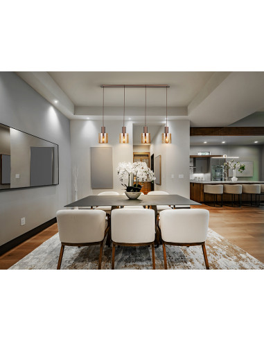 VENIZE LAMPARA 4L COBRE-AMBAR