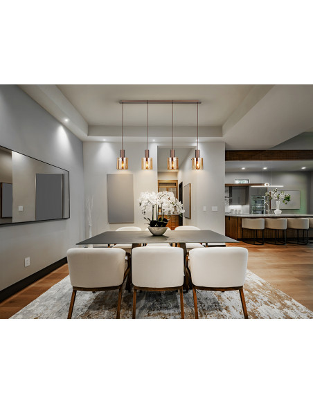 VENIZE LAMPARA 4L COBRE-AMBAR