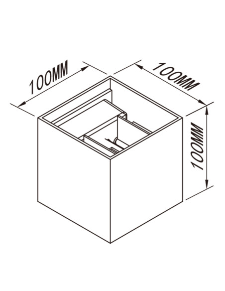 APLIQUE DAVOS 12W NEGRO 3K
