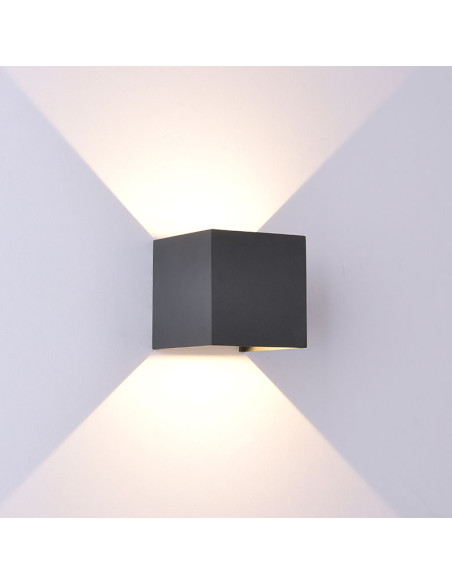 APLIQUE DAVOS 12W GRIS OSCURO 3K