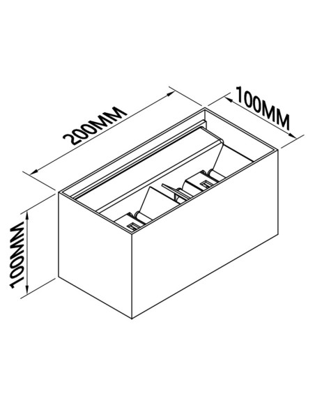 APLIQUE DAVOS 24W BLANCO 4K