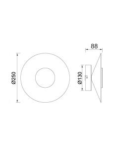 ORION APLIQUE LED 8W NEGRO 2