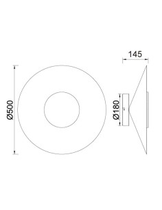 ORION APLIQUE LED 24W MADERA 2
