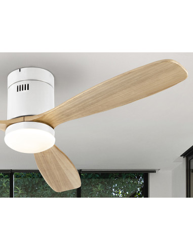 VENTILADOR SIROCO BLANCO-MADERA