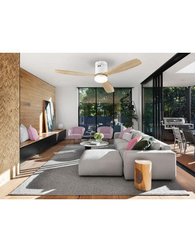 VENTILADOR SIROCO BLANCO-MADERA