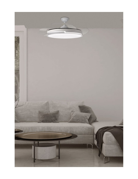 VENTILADOR ROMA 80W BLANCO CCT 1320Ø