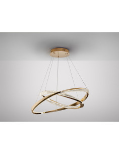 ORBITAS LAMPARA 2 AROS ORO