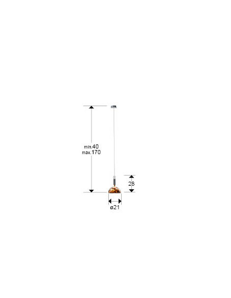 CHARLIZE LAMPARA 1L COBRE